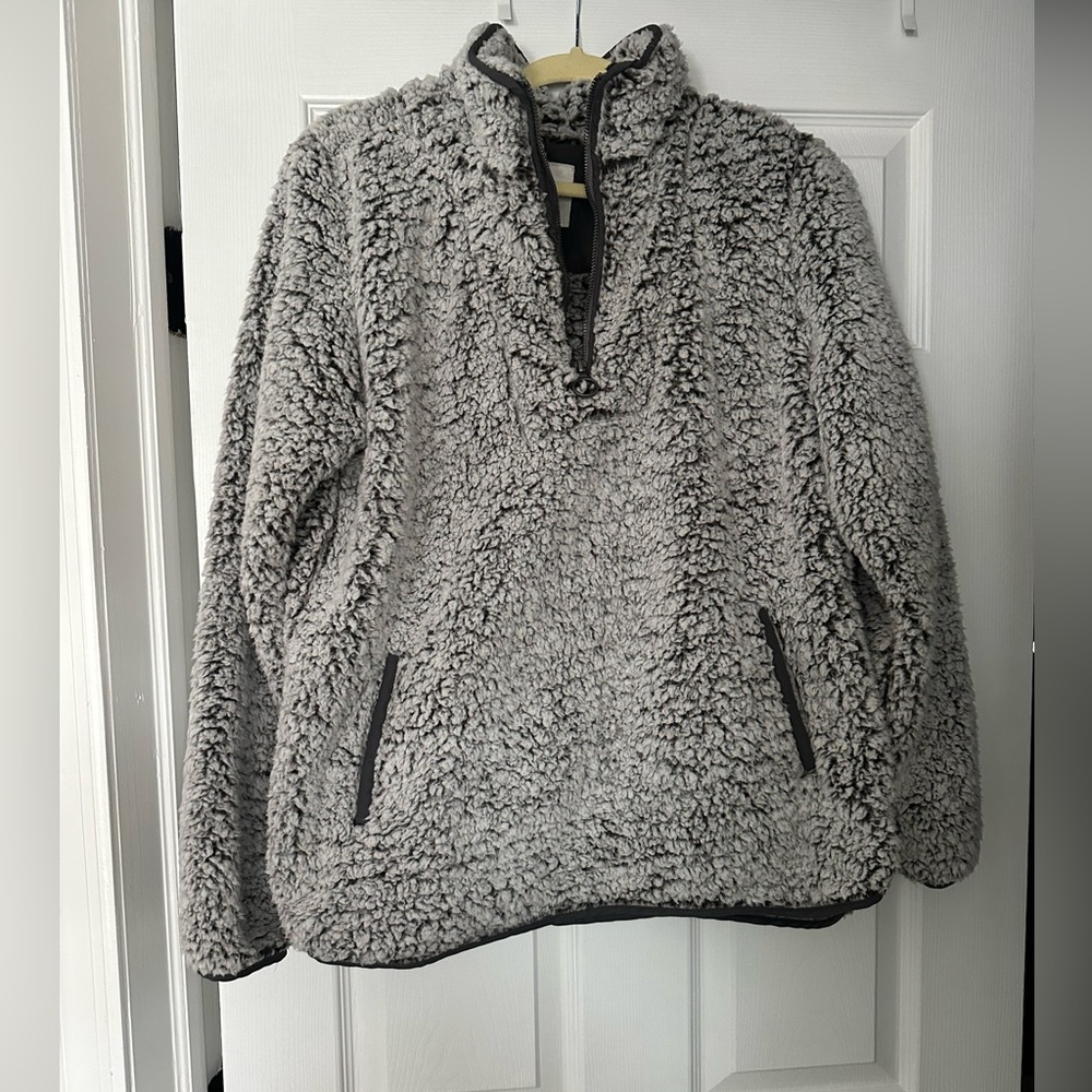 Thread & supply quarter zip Sherpa